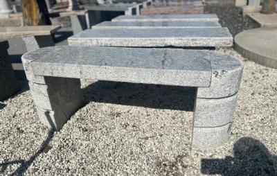 salg af Bænk Oval grå indisk granit