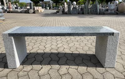 salg af Bænk Sigrid grå & gråsort granit
