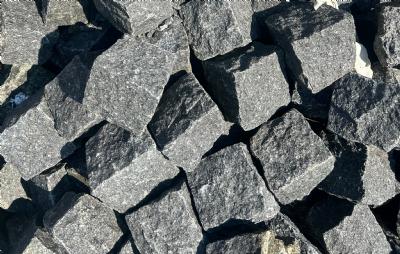 salg af Chaussésten sort basalt