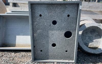 salg af Granit kar aflang gråsort limet flere størrelser