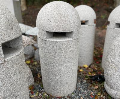 salg af Granitlampe Pullert rosa granit