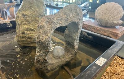 salg af Vandsten grå med hul og kugle