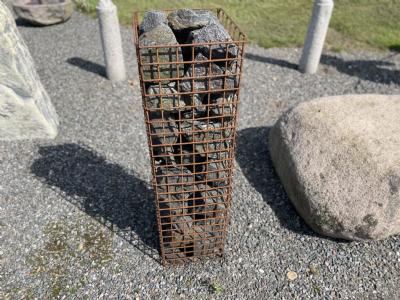 salg af Gabion med klippestykker 117 x 32 x 32