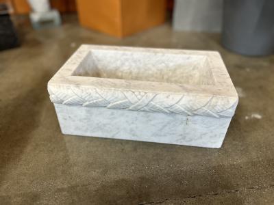 salg af Kirkegårdstilbehør plantekumme hvid marmor