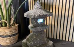 Lampe råkløvet japansk inspireret